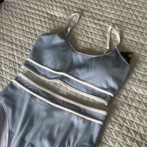 Blue Two Piece Swimsuit